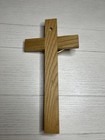 Vintage Wooden And Metal  Crucifix Cross Inri Wall Hanging 12   