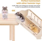 5-in-1 Wooden Hamster Toys Set Hamster House Hideout With Ladder Bridge Platform