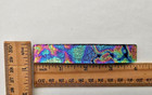 Fused Multicolor Handcrafted Dichroic Glass Genuine French Hair Barrette