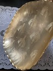 Arthur Armour Gold Anodized Hammered Aluminum Wheat Pattern Square Serving Tray