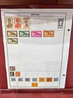 Lot Of Indo-china Stamps Hinged On Album Pages