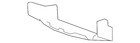Genuine Gm Front Bumper Fascia Extension 10332915