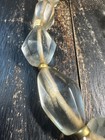 Vintage South East Asian Trade Glass Bead Necklace     Antique Style Clear Facete