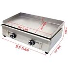 Lp Gas Commercial Kitchen Countertop Flat Griddle Grill Stainless Steel 2800pa