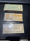 Nice Lot Vintage Toy Paper Money Whitman S s adams   Lucky Mazuma  1 To  100 000