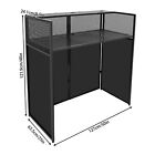 Foldable Dj Booth Stand Dj Booth Facade Table Dj Controller Stand With Casters