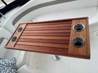 Mahogany Cockpit Boat Table With Teak Oil Finish