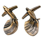 Vintage Sarsaparilla Brass Airplane Sculpture Art Deco Style Bookends