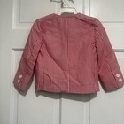 Boys Vintage Red White Stripe Blazer Toddler