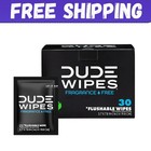 Dude Wipes On-the-go Flushable Wet Wipes 30 Wipes  New 2026 Free Shipping       