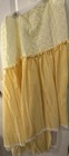 Vintage Young Years Bassinet Dust Ruffle Skirt Yellow White Gingham Cover Euc