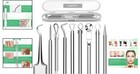5pcs Blackhead Remover Comedone Extractor  Curved Blackhead Tweezers Kit  Pro   