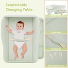 Baby Changing Table With Wheels  Portable Folding Diaper Station Nursery Orga   