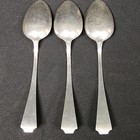 3x Antique Durgin  gorham  Fairfax Sterling Silver Serving Spoons - 214 33g