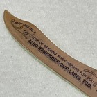 Antique Advertising Wood Letter Opener Old Kingston Copper Shop Edison Institute