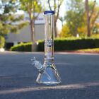 Color Thick Lip   Base Hookah Water Pipe Glass 15 Inch 50mm Tobacco Beaker Bong