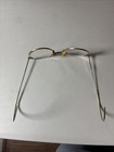 Vintage 1 10 12k Gold Filled Round Wire Rim Eyeglasses Spectacles Riding Temples