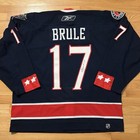 Columbus Blue Jackets Nhl Reebok 6100 2005 Game Issued Home Jersey Size 56 Brule