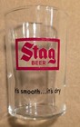 50-60s Stag Beer 3 1 2   Acl Shell Glass Belleville  Il - It s Smooth   it s Dry