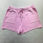 Victorias Secret Pink Sweat Shorts Sz Xl Pink Drawstring Pockets Y2k Pink Logo