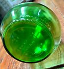 1976  Vintage 14  Green Glass Knob Top Cork Stopper Wine Olive Oil Decanter Jug