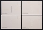 1978 Great Britain Postcards Castles   Architecture Stamp Set 4  9p 10  p 11p 13p
