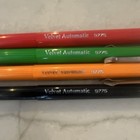 Nos Velvet Automatic 9775 Mechanical Pencil Red Green Orange Black Set Of 4