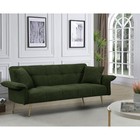 70 1 Inches Futon Sofa Bed  Convertible Double Sofa Bed With Folding Armrests Fo