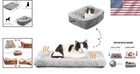 Self Warming Cat Bed Plush 24x20 Inch Foldable Thermal Pet Mat Indoor Outdoor