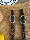 Handmade Braided Leather Curb Strap W  Buckles  Quality  Ranch  Western