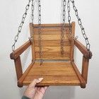 Vintage Gym Dandy Wooden Oak Child s Swing Playground Tree Swing Clean Porch