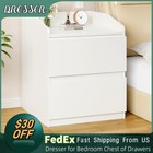 Modern Wood Nightstand End Table Bedside Table With 2 Drawer Bedroom Furniture