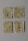 Austria Stamps  1905-07  Sc 101-04  Used  W  White Numerals