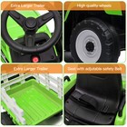 12v Electric Kids Ride On Tractor Battery Powered Toy W  Trailer Christmas Gift