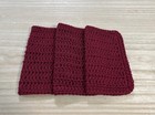 Handmade Set Of 3 Crochet Cotton Dish Cloths Or Wash Cloths 8 5x8 5 Inches  new 