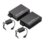 1000mbps Ethernet Fiber Optic Media Converter Single Mode 4 Rj45 1 Sc Port