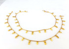 Indian Gold Plated Payal Foot Designer Chain Anklet Set Ethnic Fashion Jewelry