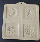 Brown Bag Paper Art Mold Celestial Gift Tags Star Snowflake Moon Sun 1994