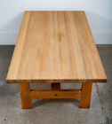 Mid Century Danish Modern Coffee Table Solid White Oak Vintage Aksel Dahl 1972