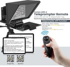 Iloknzi 13 6-inch Aluminum Teleprompter For Camera  Freely Adjustable Screen 