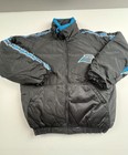 Vintage Carolina Panthers Jacket Mens Large Black Nfl Football Game Day Puffer