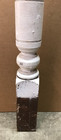 Antique Decorative Shabby White Victorian Wood Newel Post 4x45 Chic Vtg 948-26b