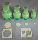 Set Of 4 Circle Craft Paper Lever Punches - 1-1 2   1   5 8   5 16 