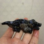 4  Natural Blue Mountain Stone Carved Crocodile Quartz Crystal  reiki Healing