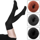 Women Soft Winter Warm Cable Knit Over Knee Long Boot Thigh High Socks Stockings