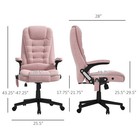 6 Point Vibrating Massage Office Chair With Lumbar Heat