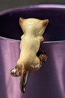 Vintage Hagen-renaker Siamese Climbing Kitten Tail Down Miniature Figurine 1 5 l