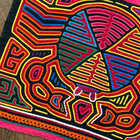      Mola  Panama Geometric Crab Hand-stitched Textile