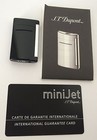 S t  Dupont Minijet Torch Flame Lighter  Black As Night  10011  New In Box