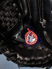 Rare Akadema 6  Black Mini Glove With Negro Leagues Baseball Museum Logo Display